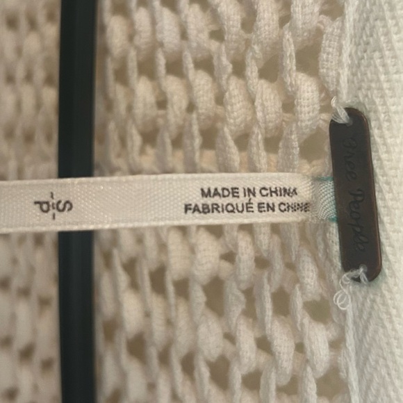 Free People White cardigan sweater. size:SP - Picture 5 of 6